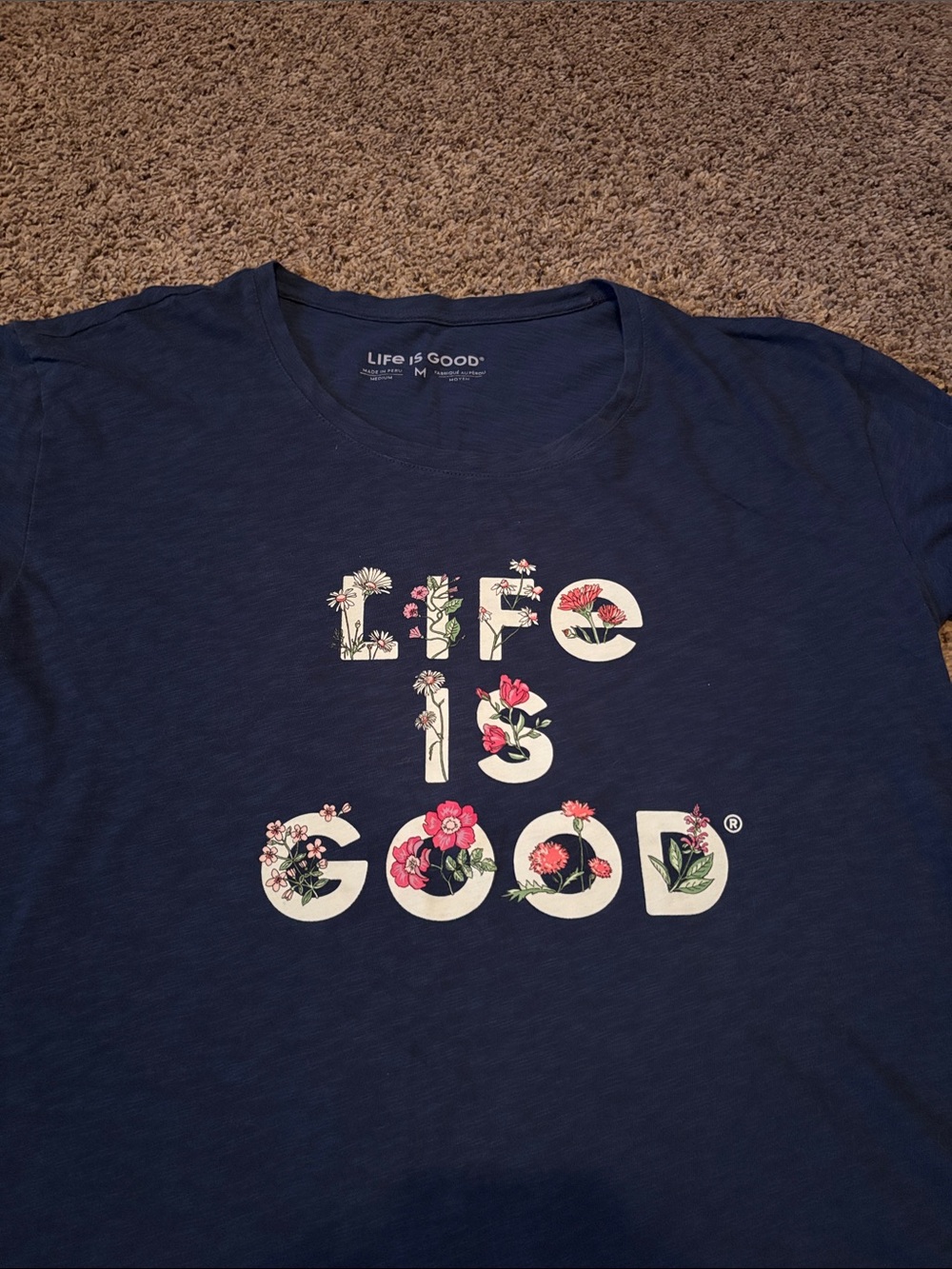 Life is Good Tee T-Shirt Lot M L - Picture 5 of 5